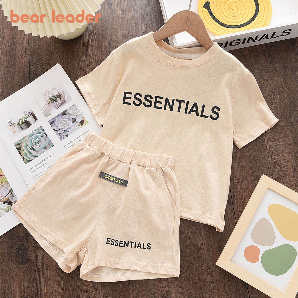 Set đồ BEAR LEADER gồm áo thun tn và quần short thời trang mùa hè 2022 cho bé gái