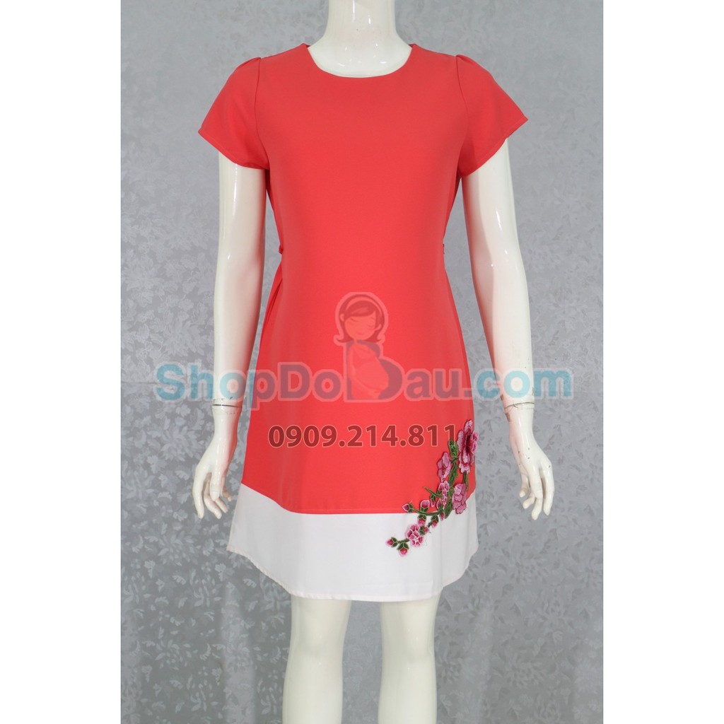 Đầm bầu cổ tròn - voan dày - mát (Mã số: DB2467)