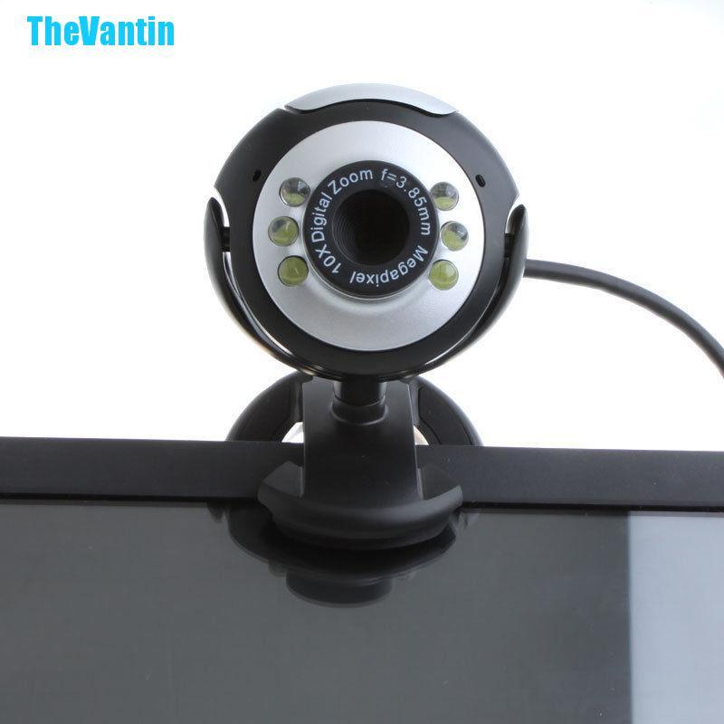 Webcam 6 Đèn Led Hd Usb 2.0 50.0m Kèm Mic Cho Máy Tính | BigBuy360 - bigbuy360.vn