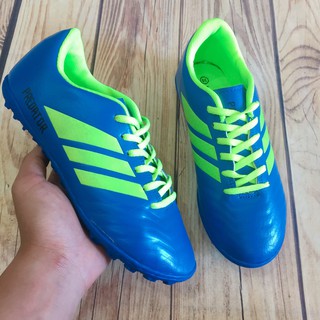 Giầy đá bóng nam 3 sọc xanh đế dẻo may đế