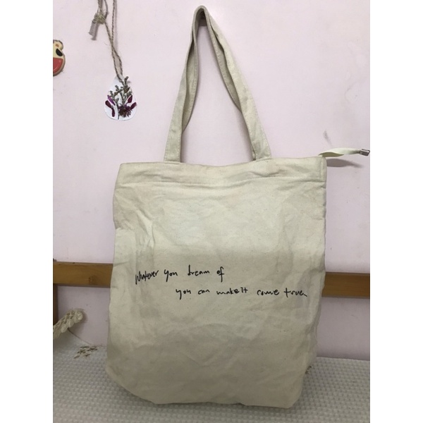Túi tote có khoá miệng lỗi sale
