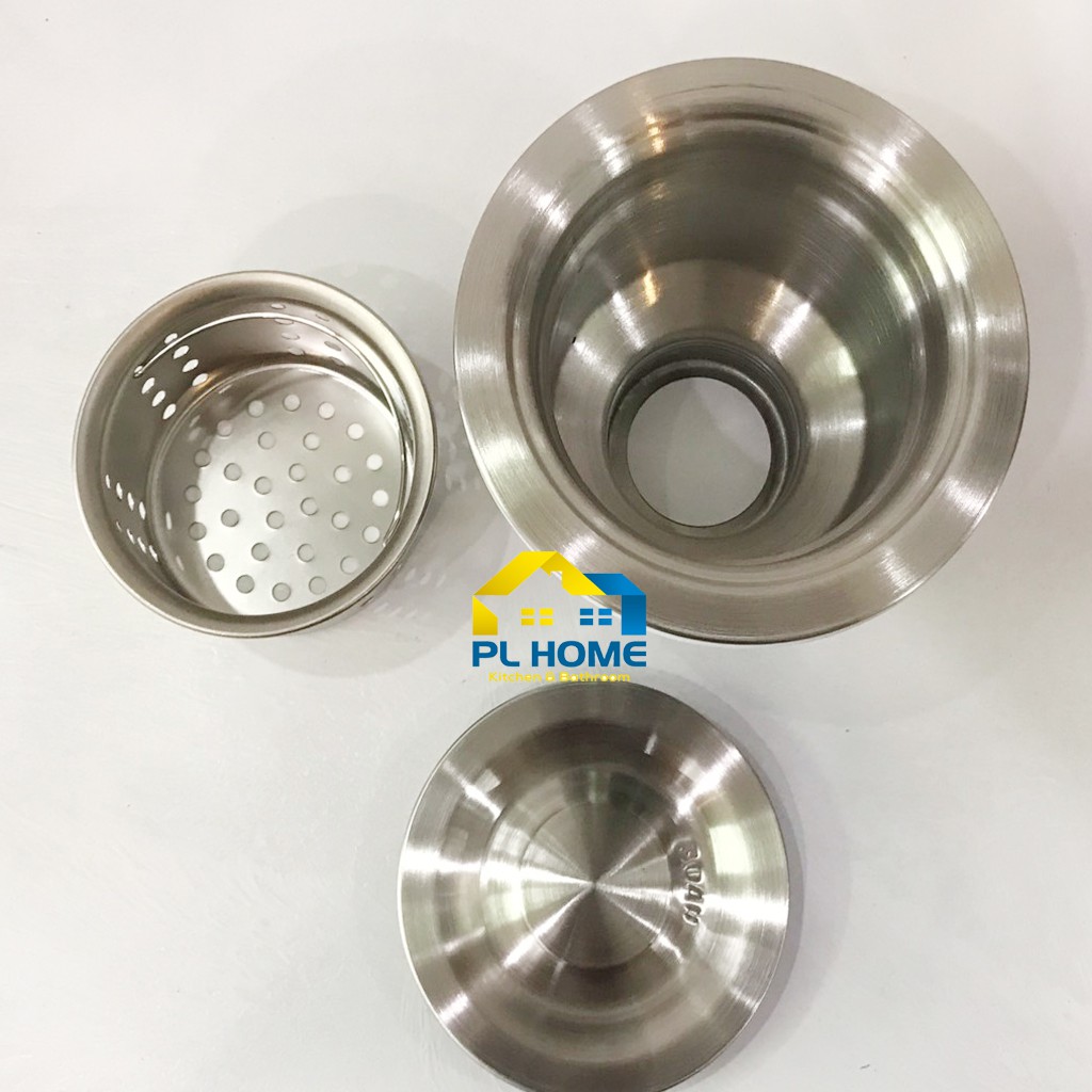 Bầu Xả Chậu Rửa Chén Inox Phi 110