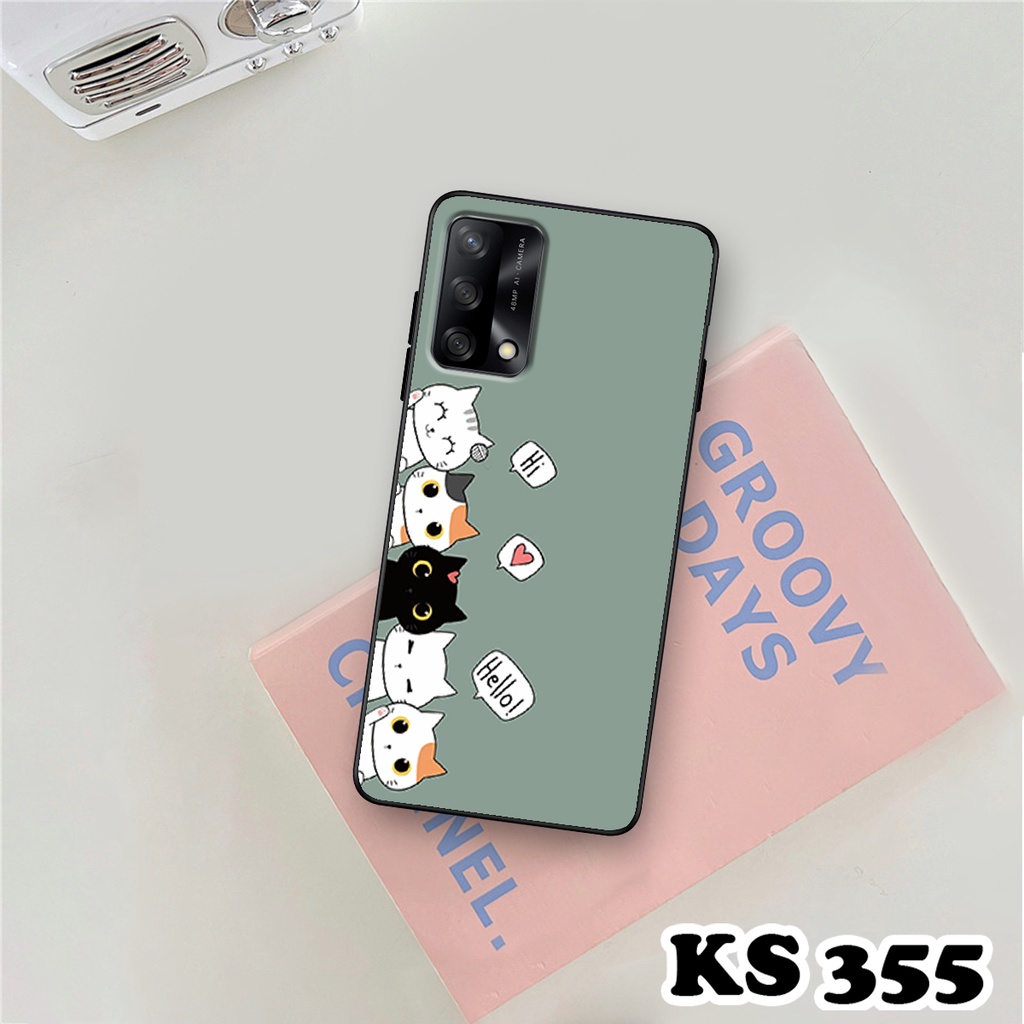 Ốp lưng Oppo A74 - Oppo A74 5G - Ốp in hình Cat&amp;Bear đáng yêu - Chất liệu TPU siêu bền