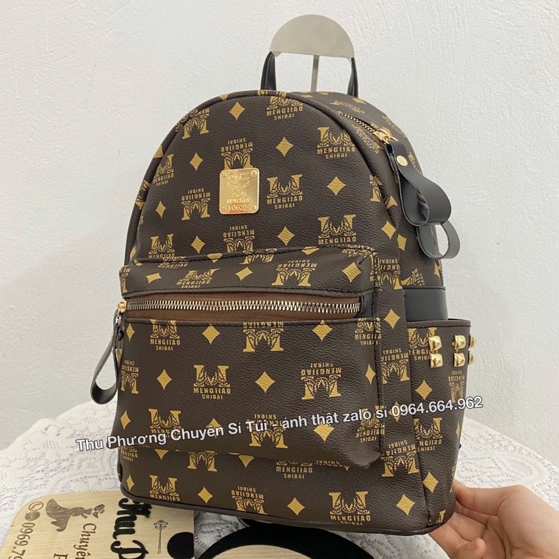 Balo hoạ tiết eo vì Lv - M đi chơi, đi học đựng vừa sách vở (hàng chuẩn ảnh)