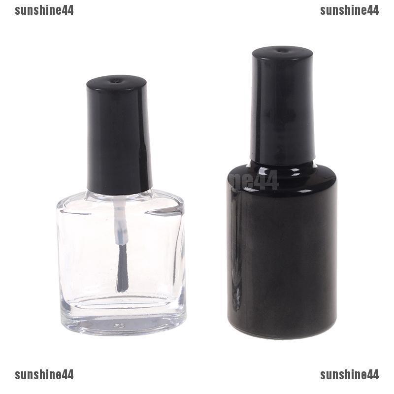 Lọ Thủy Tinh Rỗng Đựng Nước Sơn Móng Tay 10 / 15ml Kèm Cọ Tiện Dụng