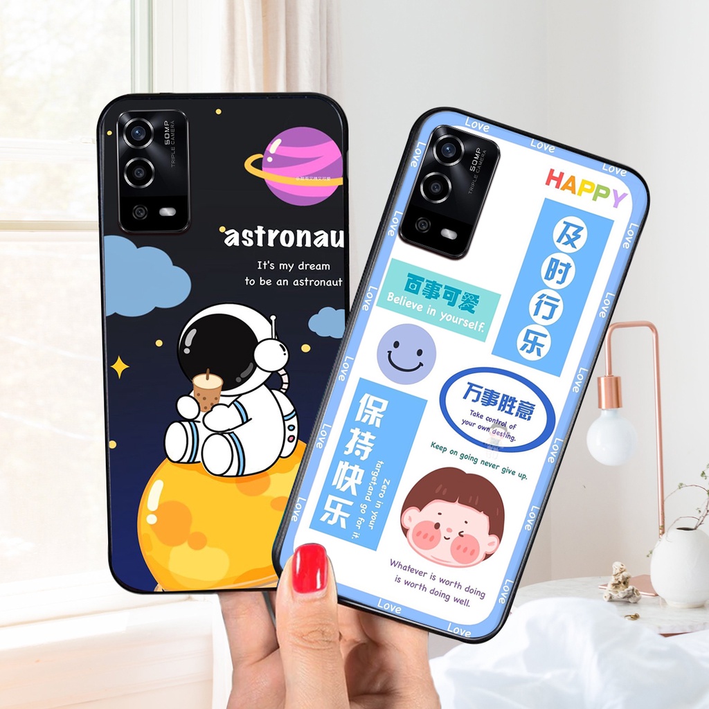 Ốp lưng Oppo A55 in hình 3D GẤU cute be@r, soda, happy day cực hot ,thời thượng