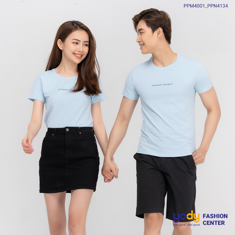 Áo phông nam YODY cổ tròn form rộng vải cotton thoáng mát PPM4001 | BigBuy360 - bigbuy360.vn