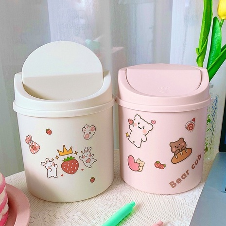 Thùng Rác Mini Siêu Cute - Sọt Rác Để Bàn Dung Tích 4L