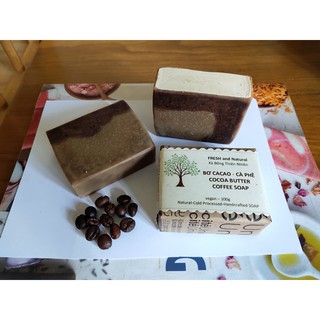 Xà bông bơ Cacao Cà-phê / Cocoa butter Coffee soap