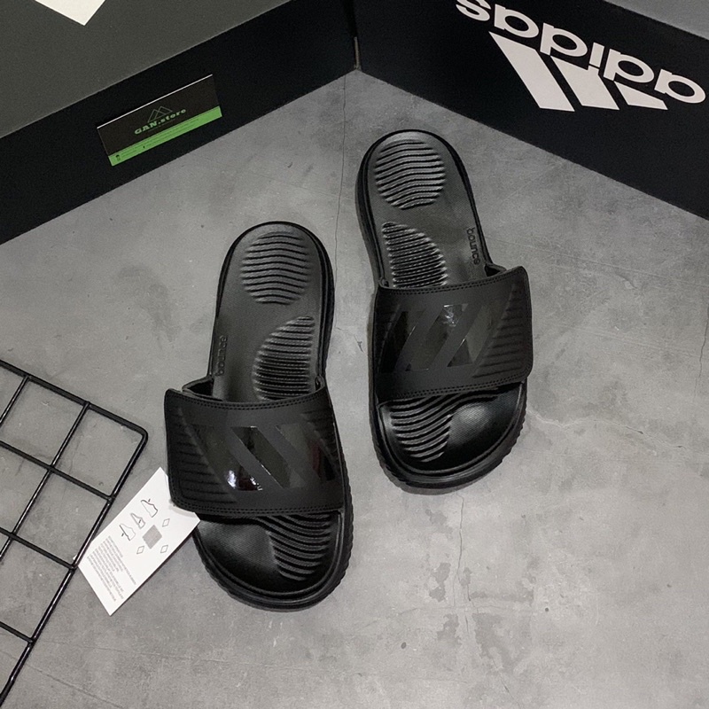 Dép Adidas Alphabounce Đen Full - Dép quai ngang chất, chuẩn, xịn