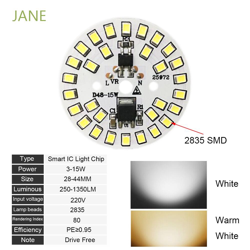 Chip Đèn Led Tròn Thông Minh Ac220V 15w 12w 9w 7w 6w 5w 3w Tiện Dụng | BigBuy360 - bigbuy360.vn