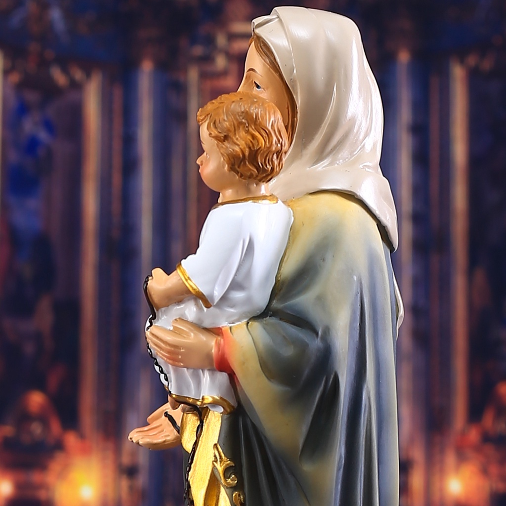 Tượng chúa Jesus bằng nhựa resin tiện dụng để trang trí phòng khách dịp giáng sinh