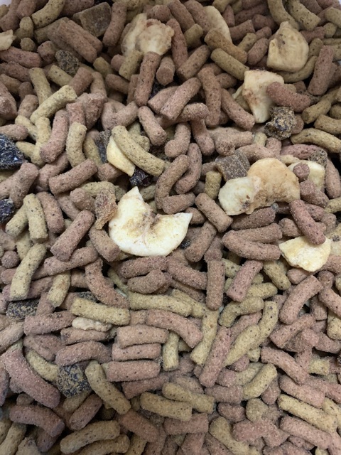 Hỗn hợp thức ăn viên dành cho Vẹt 25k/100g..