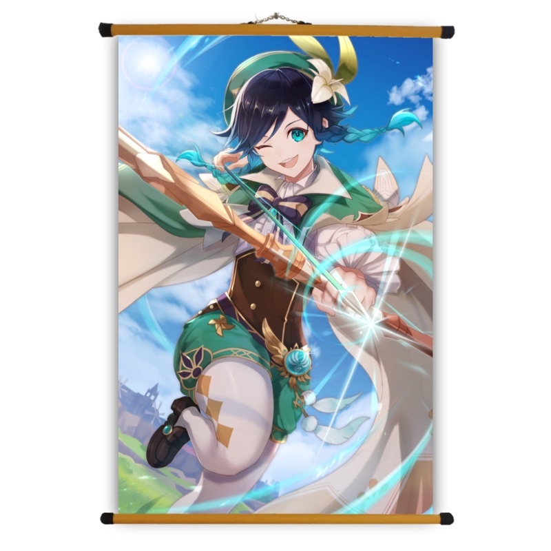 Poster Vải Venti Genshin Impact