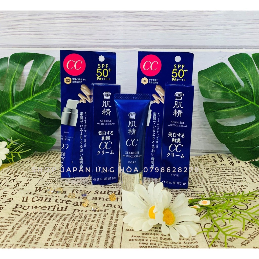 Kem trang điểm Kose Sekkisei White CC Cream SPF50 ++++