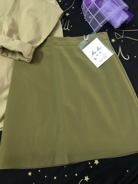 CHÂN VÁY CHỮ A DA NHUNG TÔN DÁNG (Kèm hình shop tự chụp) | BigBuy360 - bigbuy360.vn