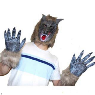 [KÈM GĂNG TAY] Mặt nạ NGƯỜI SÓI Ma Sói Bằng Vinyl mặt nạ hóa trang halloween COSPLAY,lễ hội,sự kiện,trung thu