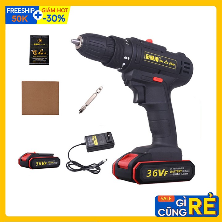 Máy Khoan Pin Cầm Tay, Bắt Mở Vít 2 Tốc Độ 36V