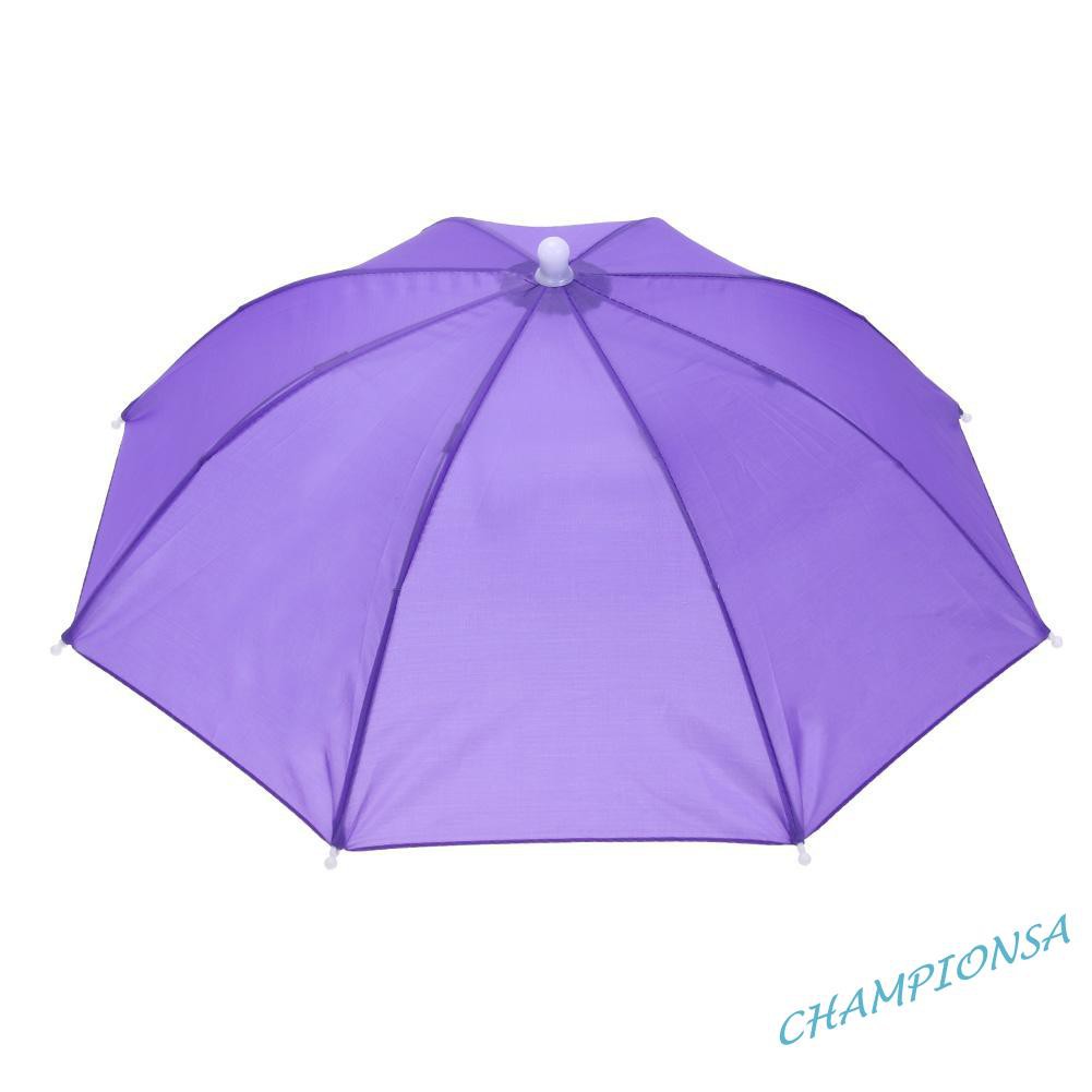 ˆHead Umbrella Anti-Rain Fishing Anti-Sun Umbrella Hat Adults Supplies