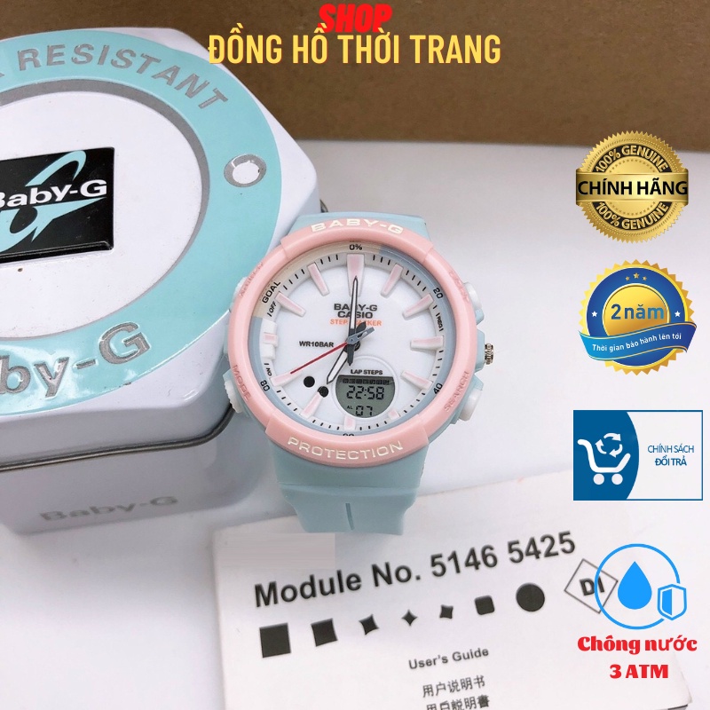 Đồng hồ Nam- Nữ - Baby-G BSA-B1XX-4A1 Chống Nước 10ATM