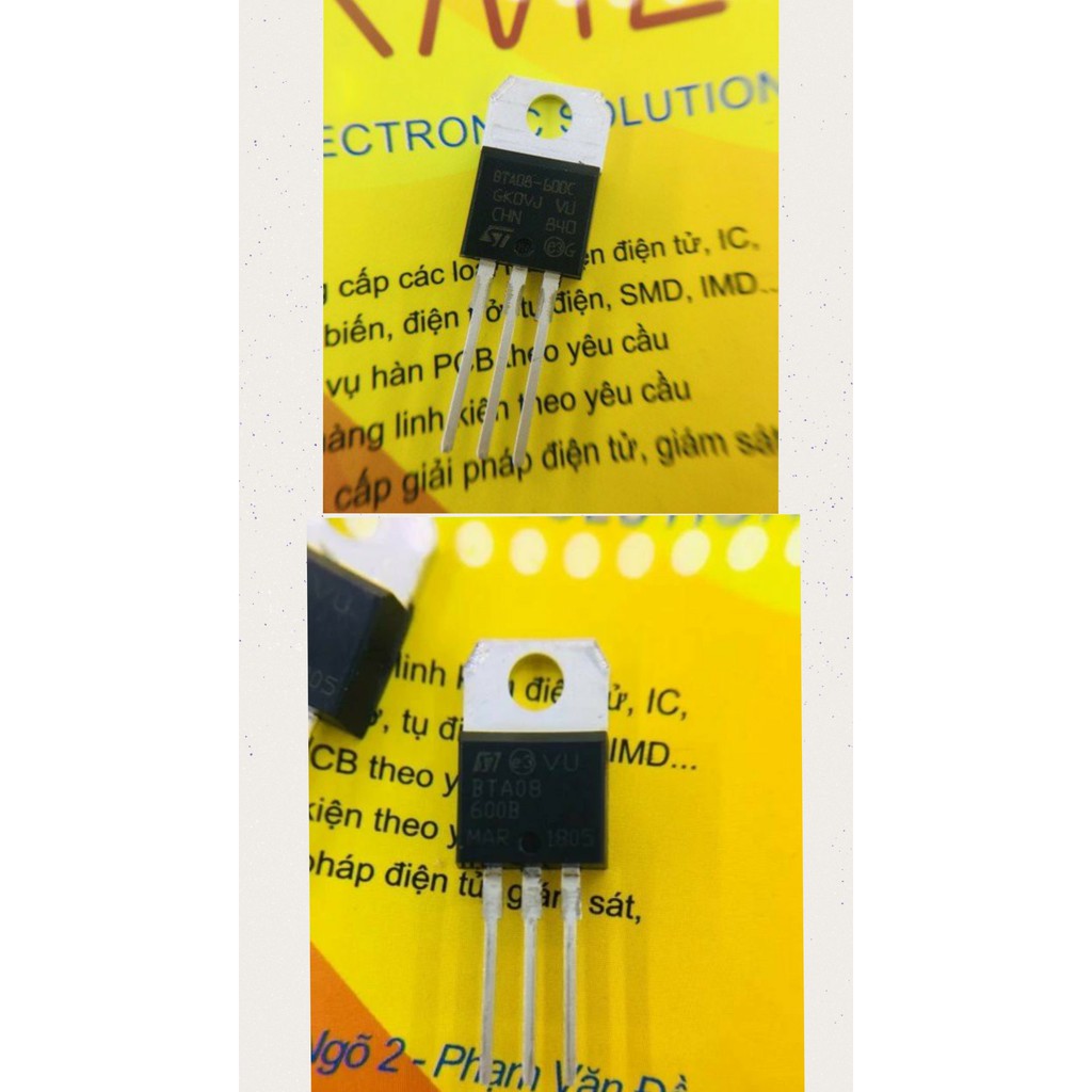 Triac BTA08-600C 600V 8A TO-220