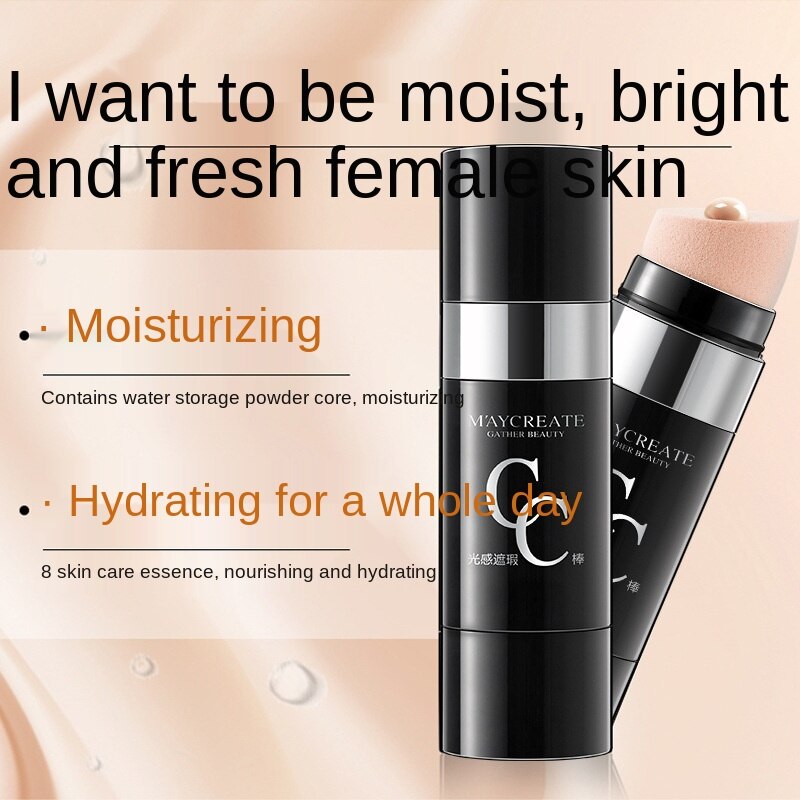 MAYCREATE CC stick CC cream natural color ivory white two colors optional 30ml