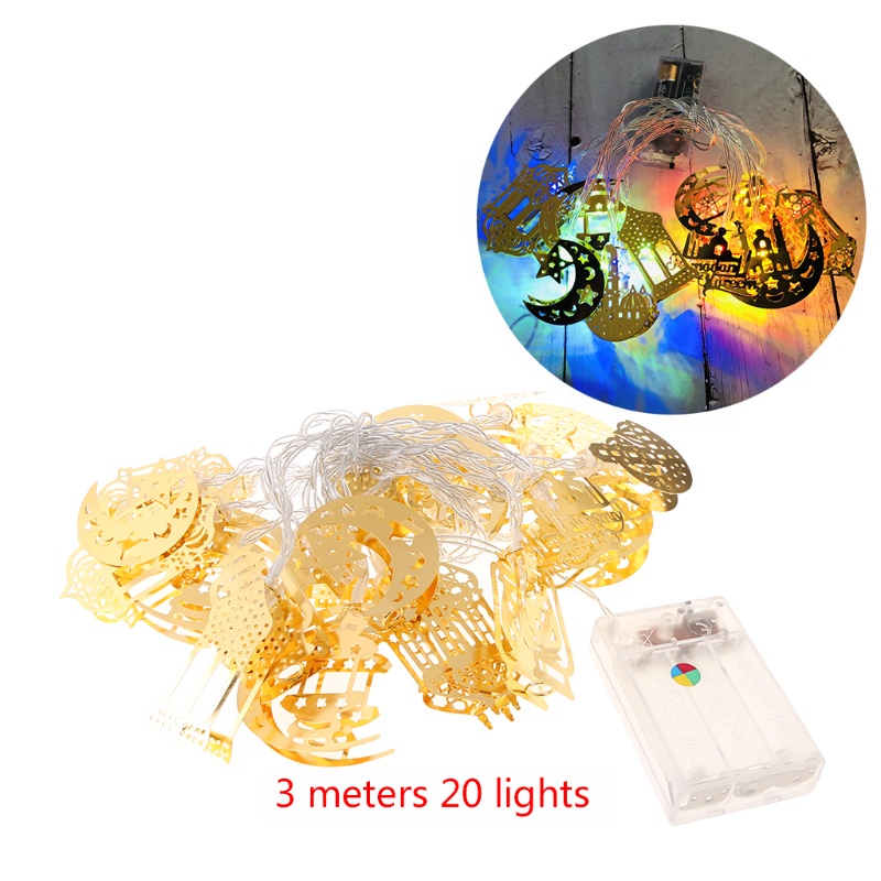 Dây Đèn LED Bằng ABS Chủ Đề Ramadan Dùng Trang Trí Tiệc Hồi Giáo