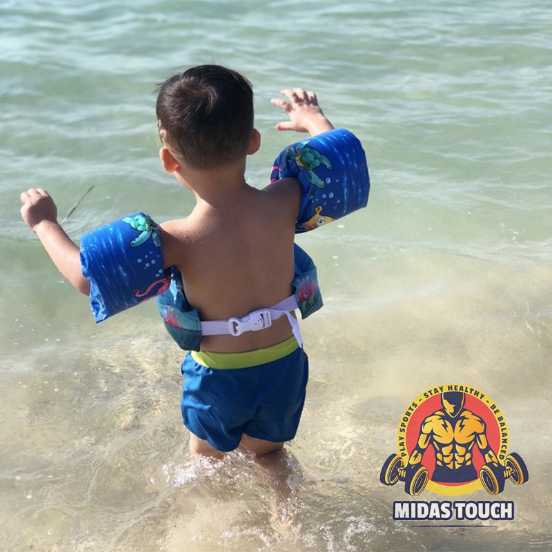 Phao tập bơi liền thân cho bé 15-35kg - phao tay đỡ ngực cho bé