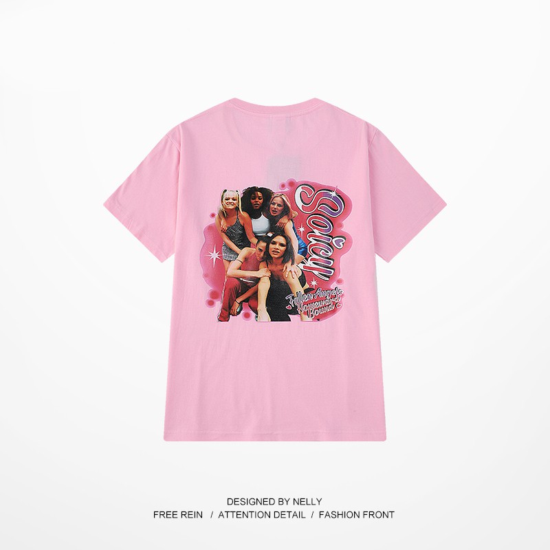 Áo phông hồng Soice Girls unisex Nelly chất cotton