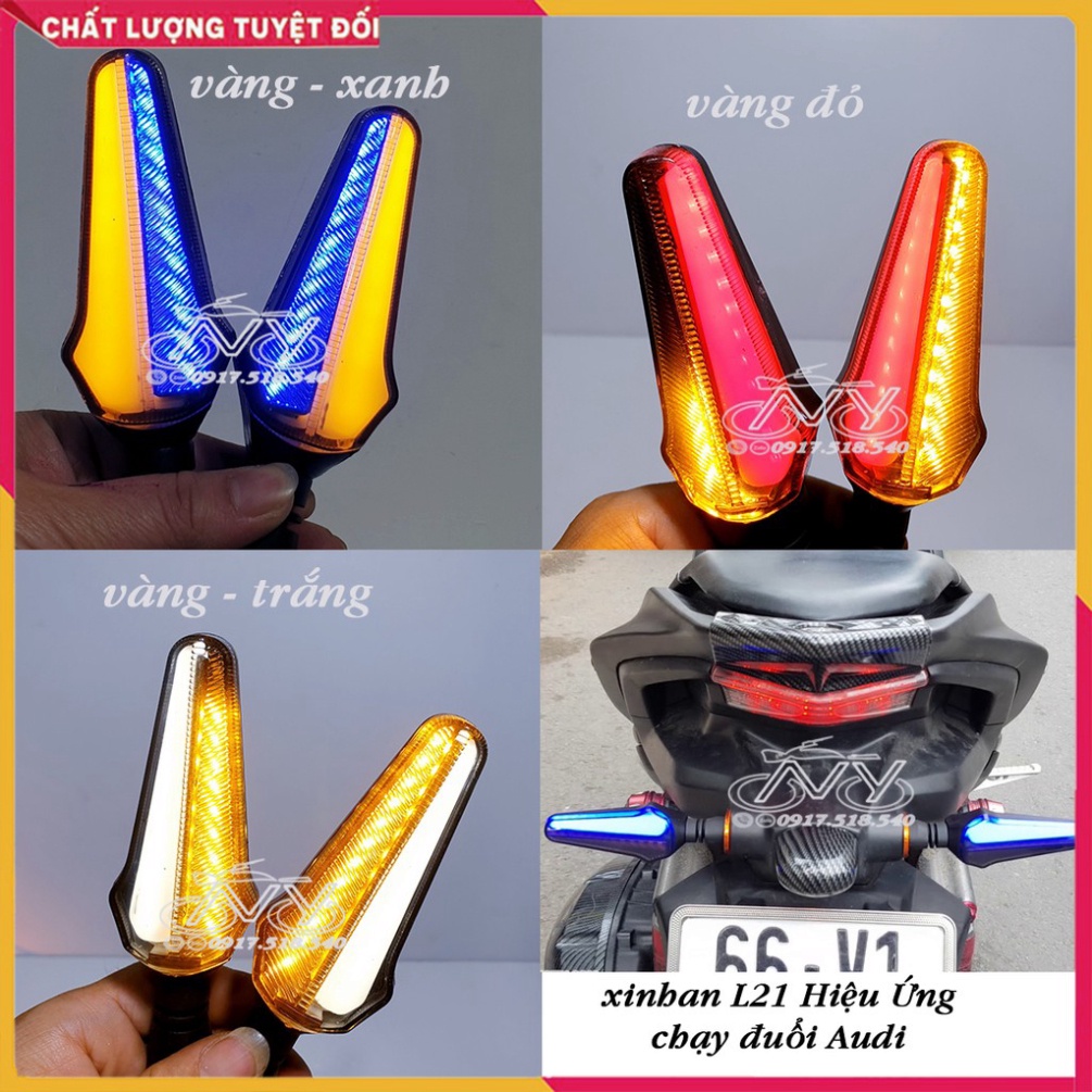 XINHAN LED L21 CHỐNG GÃY HIỆU ỨNG CHẠY ĐUỔI ( GIÁ 1 CẶP) Ảnh thật Sp