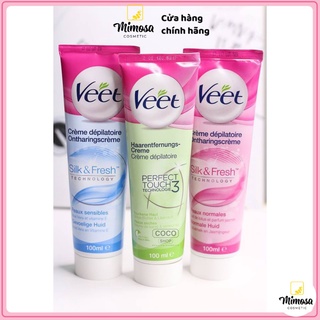 KEM TẨY LÔNG VEET SILK & FRESH PHÁP TẨY SẠCH LÔNG TAY LÔNG CHÂN