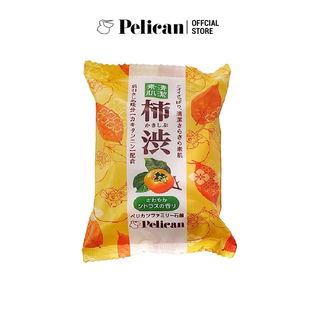 Xà phòng tắm chiết xuất từ quả hồng Pelican Family Soap KSB 80g
