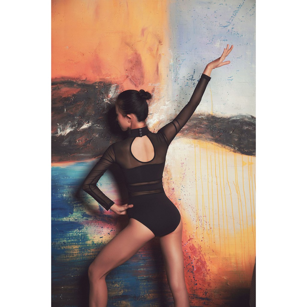 SALE ĐỒ TẬP GYM, YOGA - Bộ đồ múa bale, yoga nữ thiết kế lưới siêu sexy[FANDRUINO] .