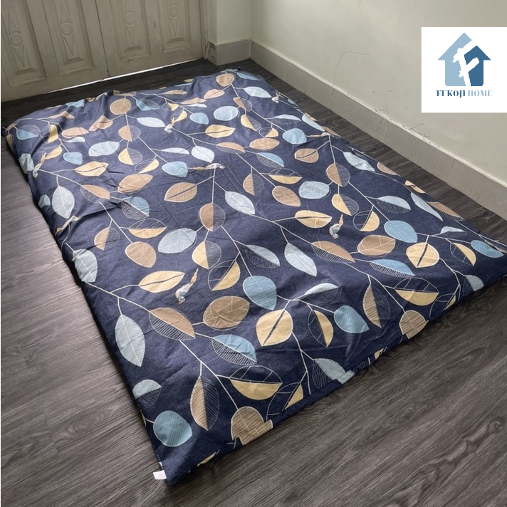 Áo Bọc Nệm Đệm Topper 2 Mặt Có Khóa Kéo, Vải Cotton Poly, Kích Thước 1mx2m, 1m2x2m, 1m4x2m, 1m6x2m v