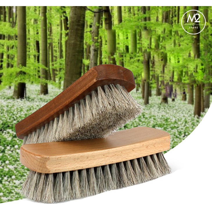 Bàn chải lông ngựa đánh giày Horsehair cao cấp cỡ lớn (BCDG02)