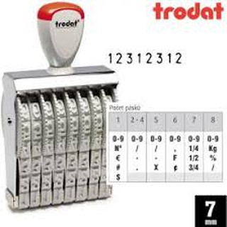 Dấu số tự xoay chấm mực, số cao 7mm ( Chính hãng Trodat)