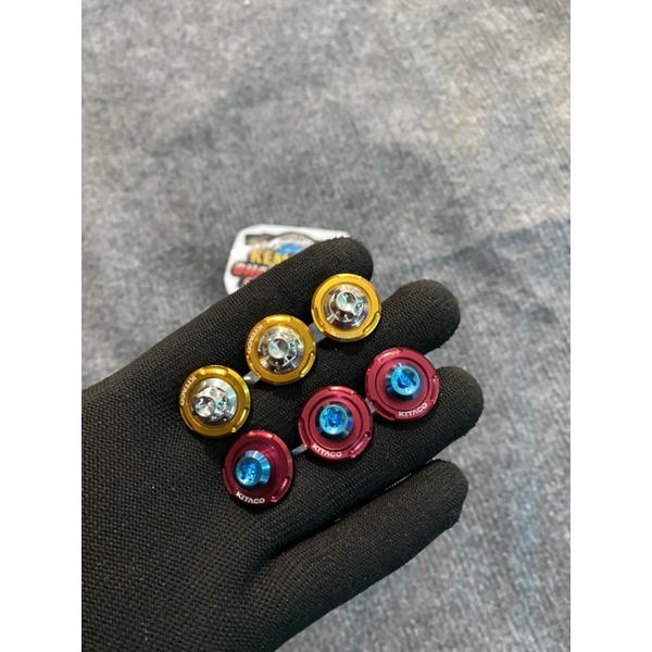 Combo 3 Ốc Titan Gr5 Kèm Long Đen Gắn Rỏ Thái