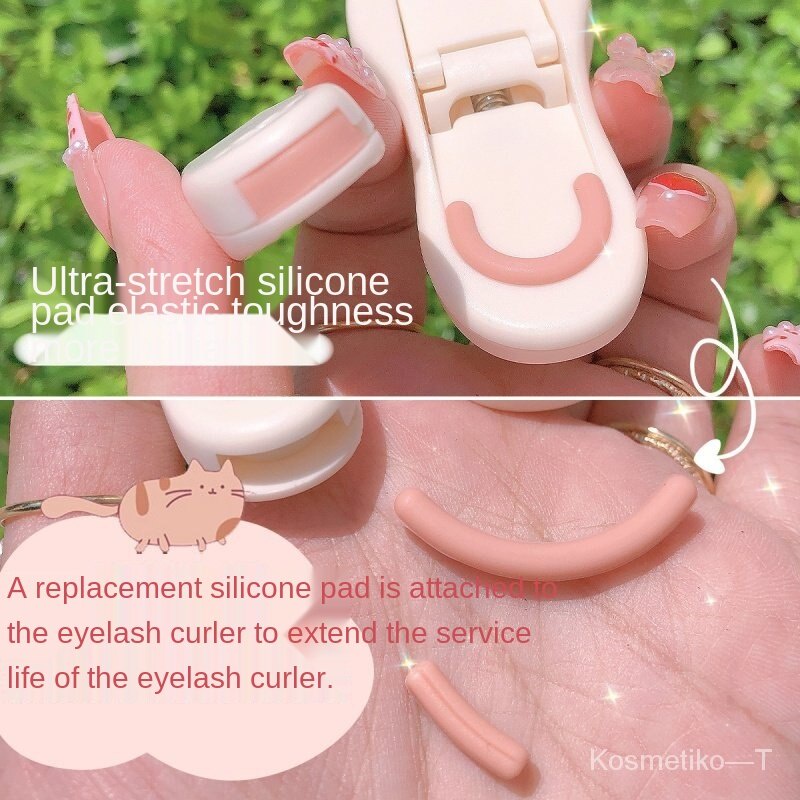 Dụng cụ uốn cong lông mi tự nhiên thiết kế hình chân mèo dễ thương
