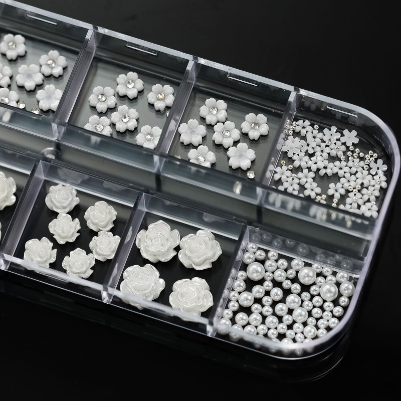 Đá Hoa 3D Trang Trí Móng Tay Nghệ Thuật