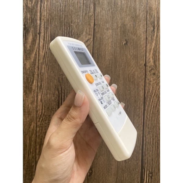 REMOTE MÁY LẠNH MITSUBISHI VIỀN TRẮNG NÚT CAM
