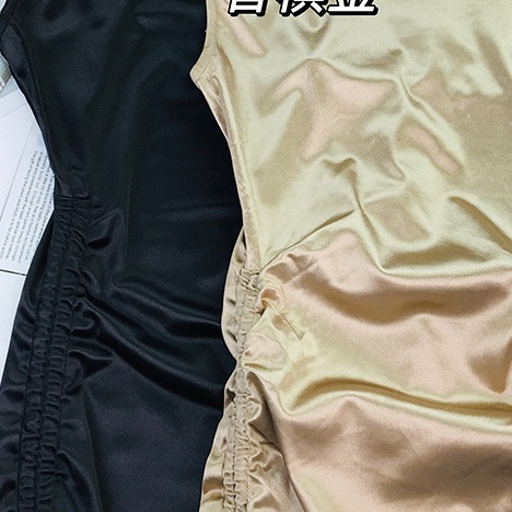 CÓ SẴN Váy body dây rút chất satin HM