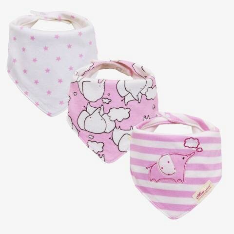 [Chính Hãng] Set 3 yếm tam giác cotton Mom's care