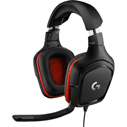 Tai nghe chụp tai có dây Logitech G331 - Hàng chính hãng - Thiết kế cá tính, khả năng xoay 90 độ, âm thanh chi tiết