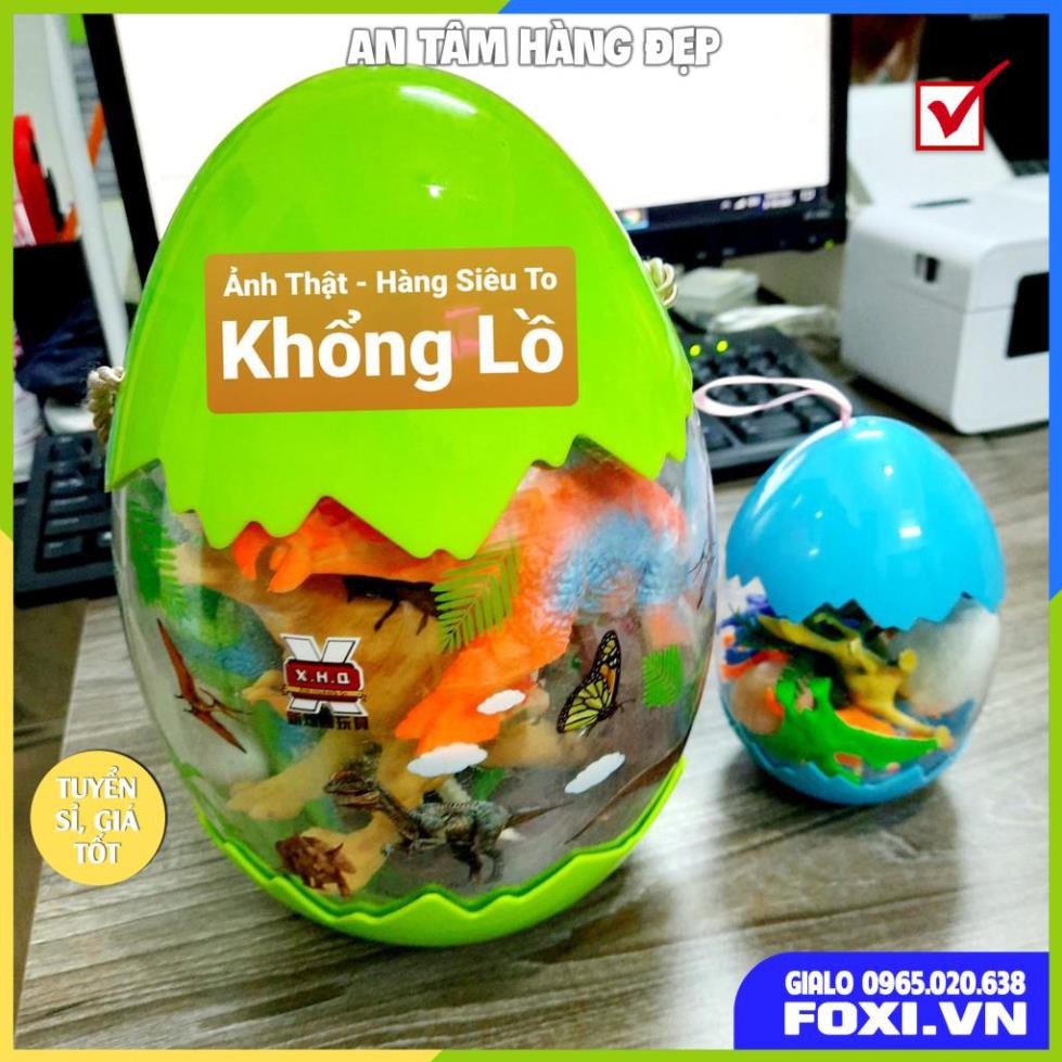 Bộ đồ chơi trứng Khủng Long-Mô hình nhựa dẻo-siêu bền-sưu tầm-chơi trong nhà-màu sắc bắt mắt