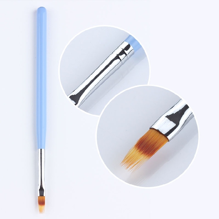 [Hàng mới về] Cọ vẽ trang trí móng màu gradient cán gỗ tiện lợi