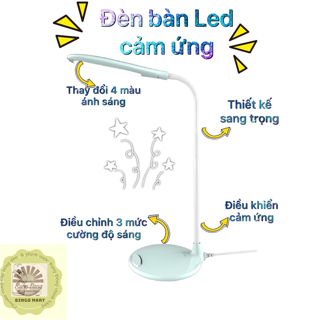 [RẠNG ĐÔNG CHÍNH HÃNG]Đèn bàn LED Cảm ứng Model: RD-RL-21 6W