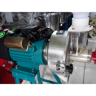 Máy xay bột gạo nước đầu inox