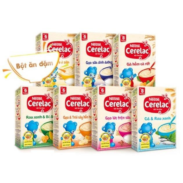 Bột Ăn Dặm Nestle Cerelac Đủ vị 200g date /2021