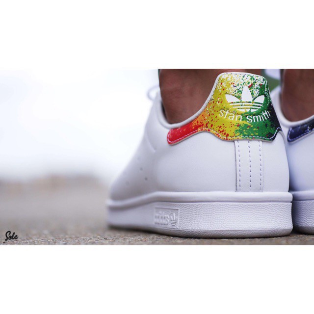Giày Thể Thao stansmith gót vảy sơn ( tặng móc khóa giày+video +ảnh thật )_Giaysneaker