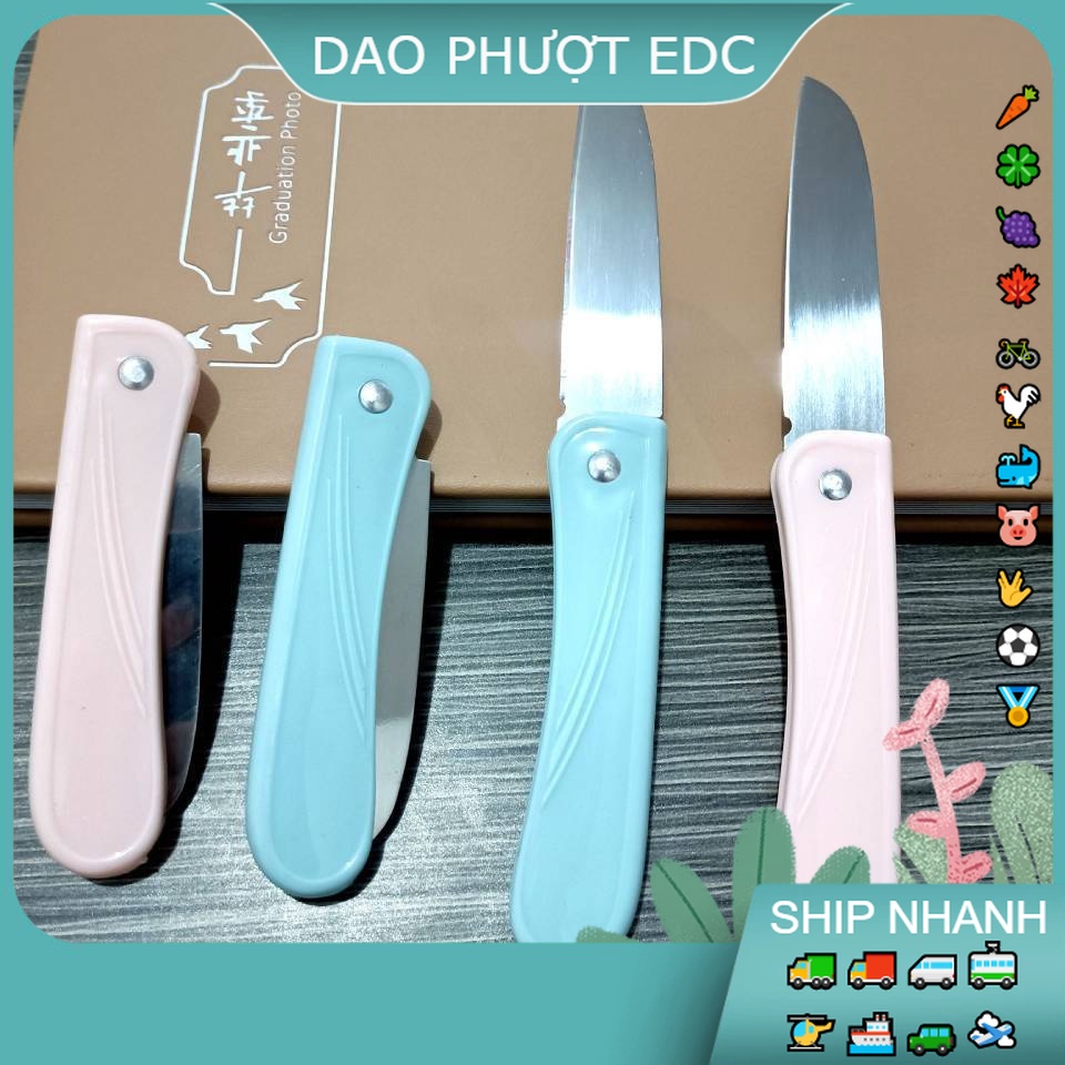 Dao Nhựa Gọt Hoa Quả - Nhựa Siêu Nhẹ - Lưỡi Mỏng và Sắt Bén 
Dễ Đem đi